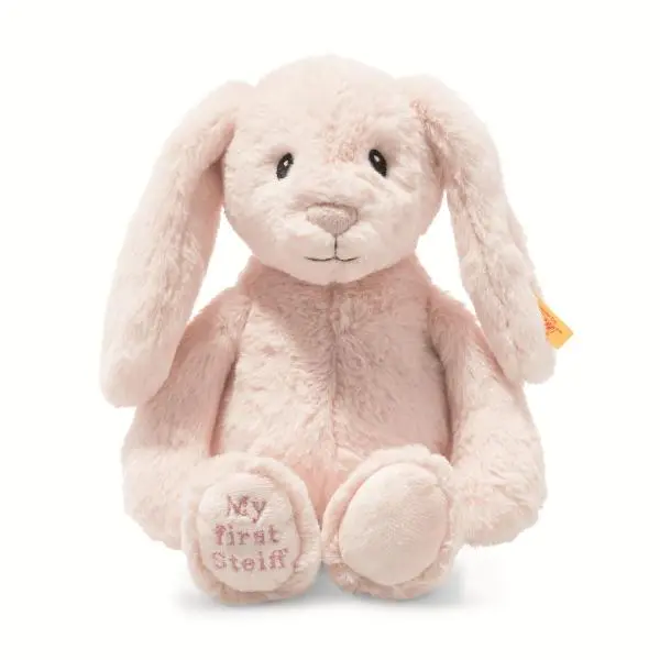 STEIFF Friends My first Steiff Hoppie králíček, růžová plyšová hračka