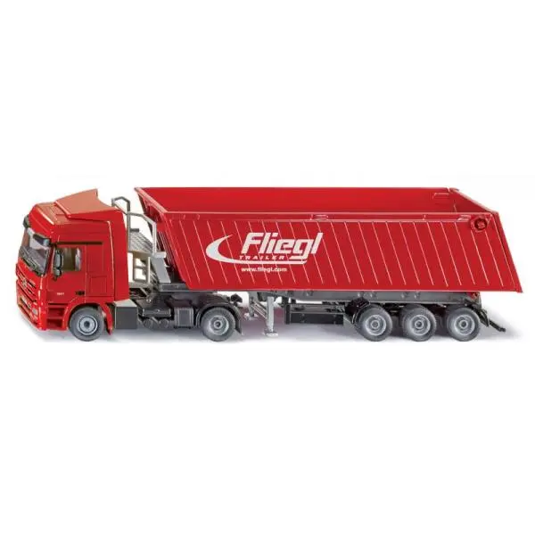 SIKU Super 3537 - Kamion s vyklápěcím vlekem
