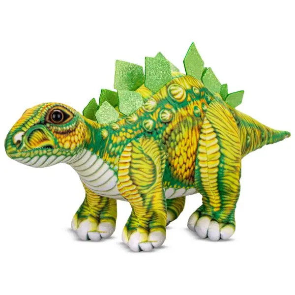 Mikro trading Stegosaurus plyšový - 36 cm - stojící zelená