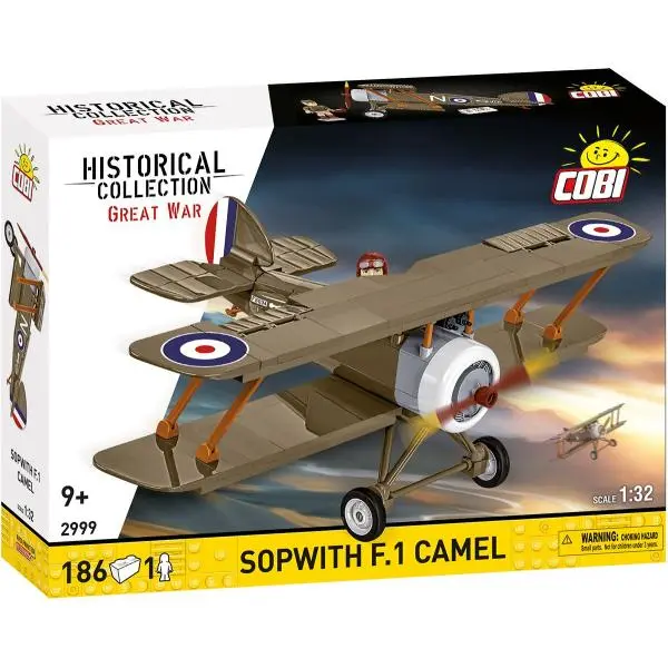 Cobi 2999 Velká válka SOPWITH F.1 CAMEL, 1:32, 186 k, 1 f