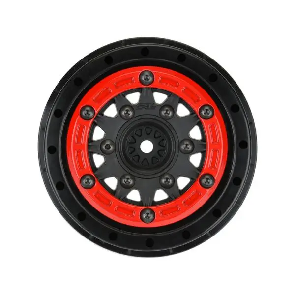 Pro-Line disk 2.2/3.0" Raid bead lock H12/H14 SC červeno-černý (2)