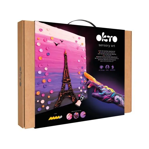 OKTO Výtvarný set malování hmotou #Paris 30x40 cm