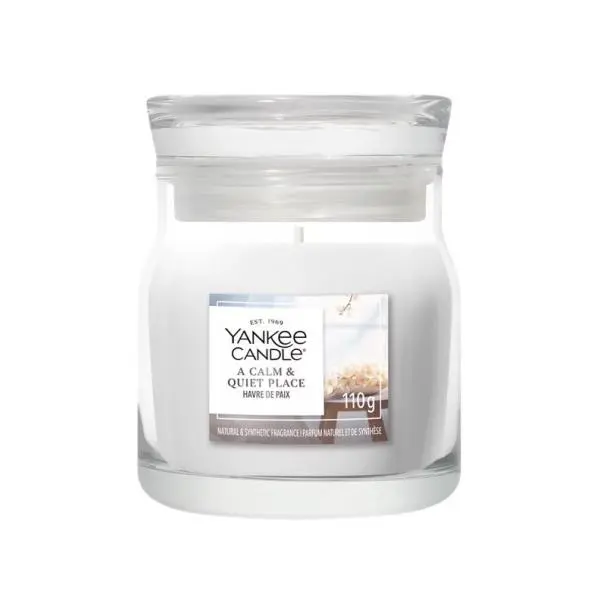 Yankee Candle Aromatická svíčka Signature sklo malé A Calm & Quiet Place 110 g