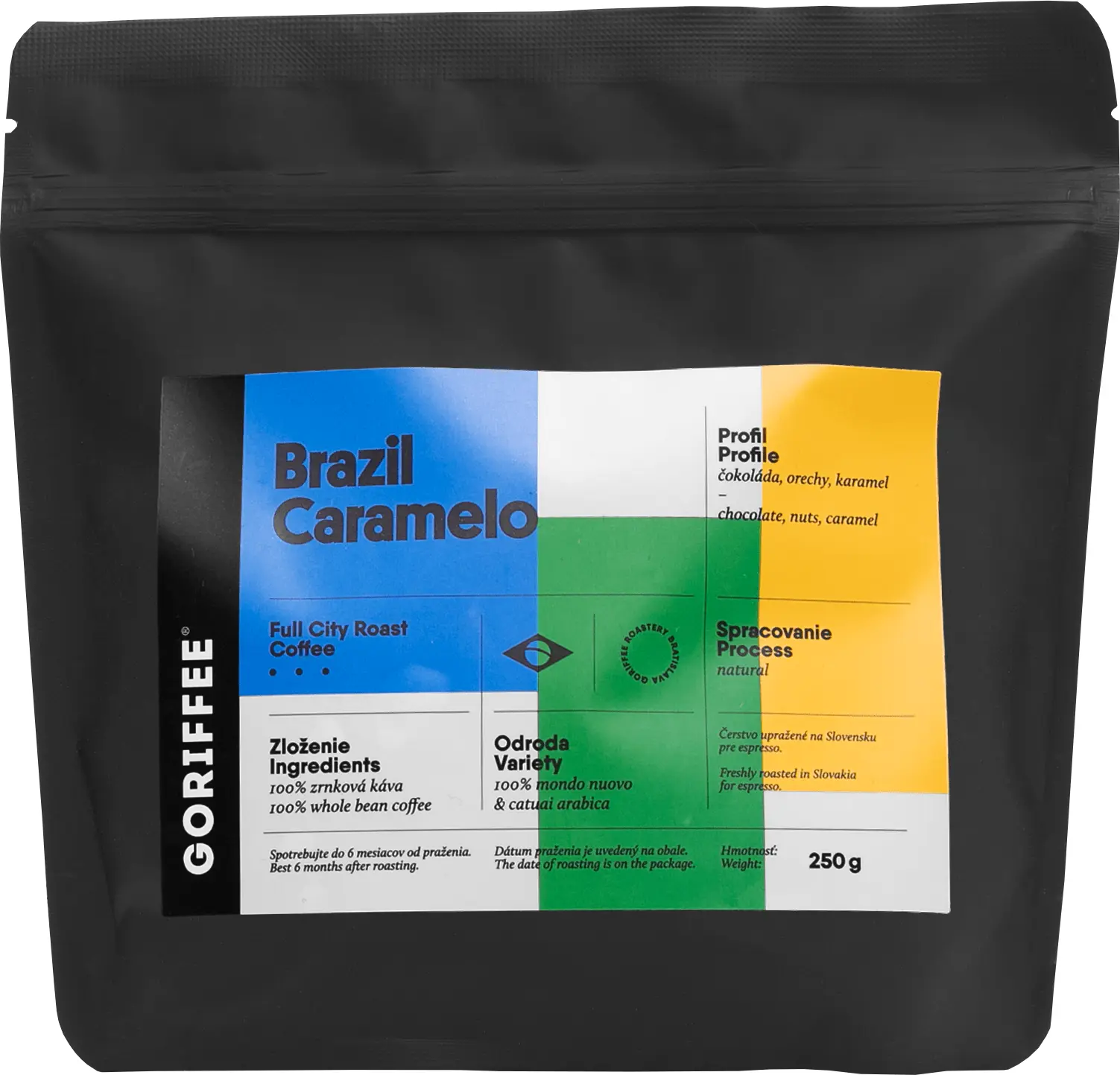 Goriffee Brazil Caramelo Natural Full City 250g