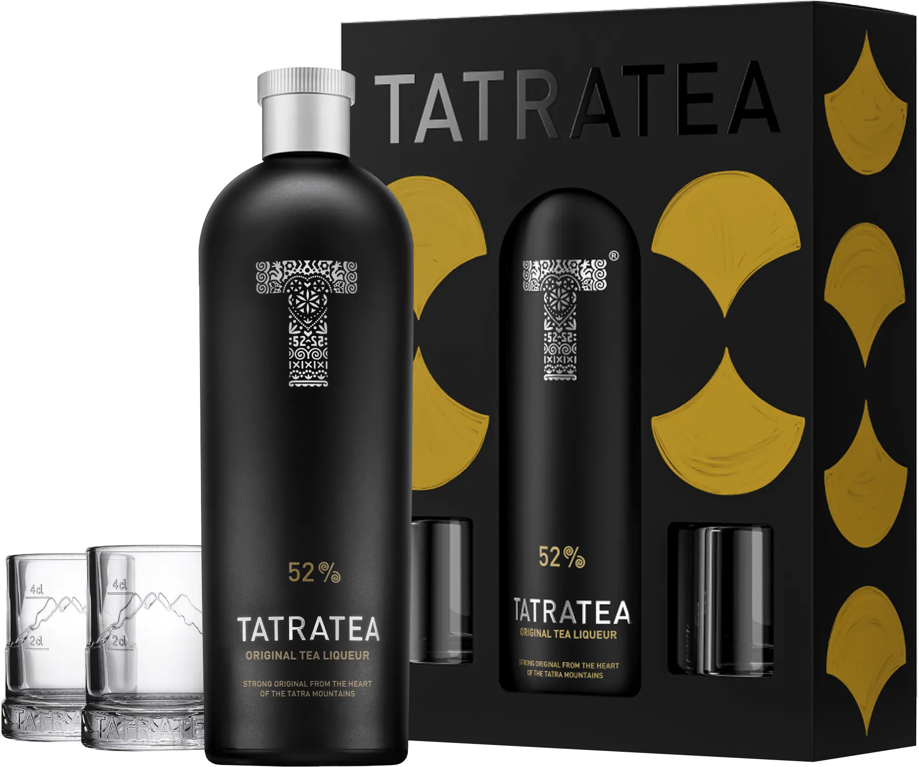 Tatratea Original 2025 se 2 sklenicemi 52% 0,7l (darčekové balenie 2 poháre)