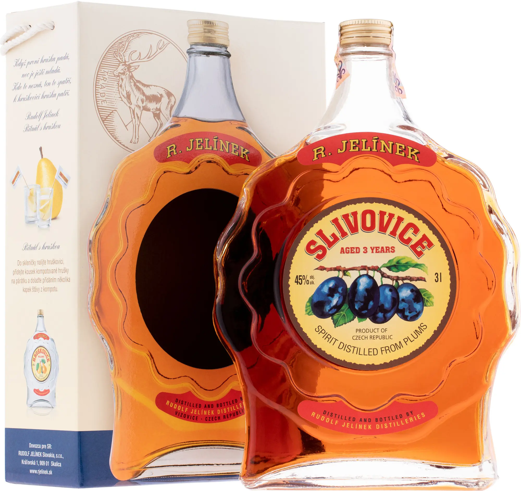 Rudolf Jelínek Slivovice Zlatá 3l 45%