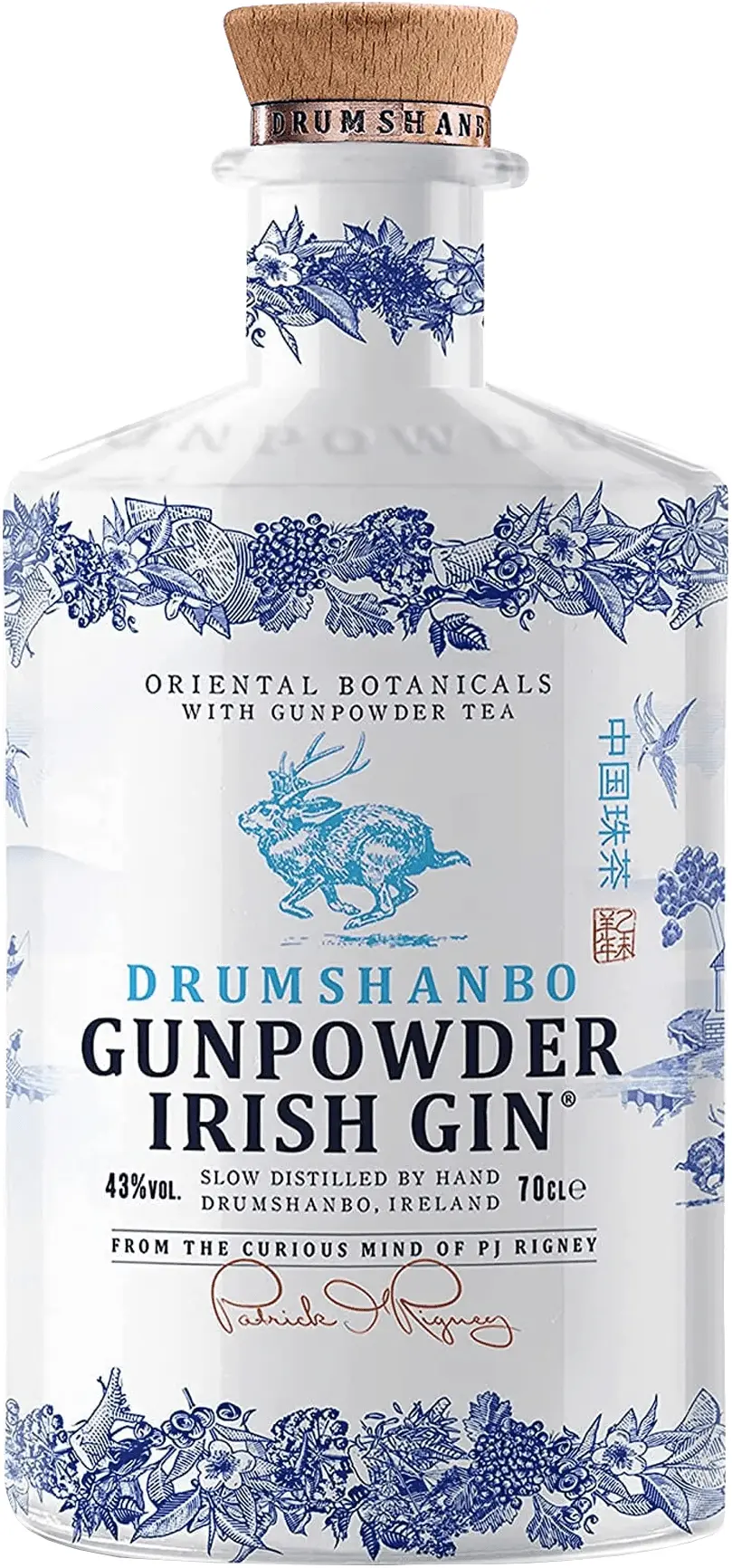 Drumshanbo Gunpowder Irish Gin keramická fľaša 43% 0,7l
