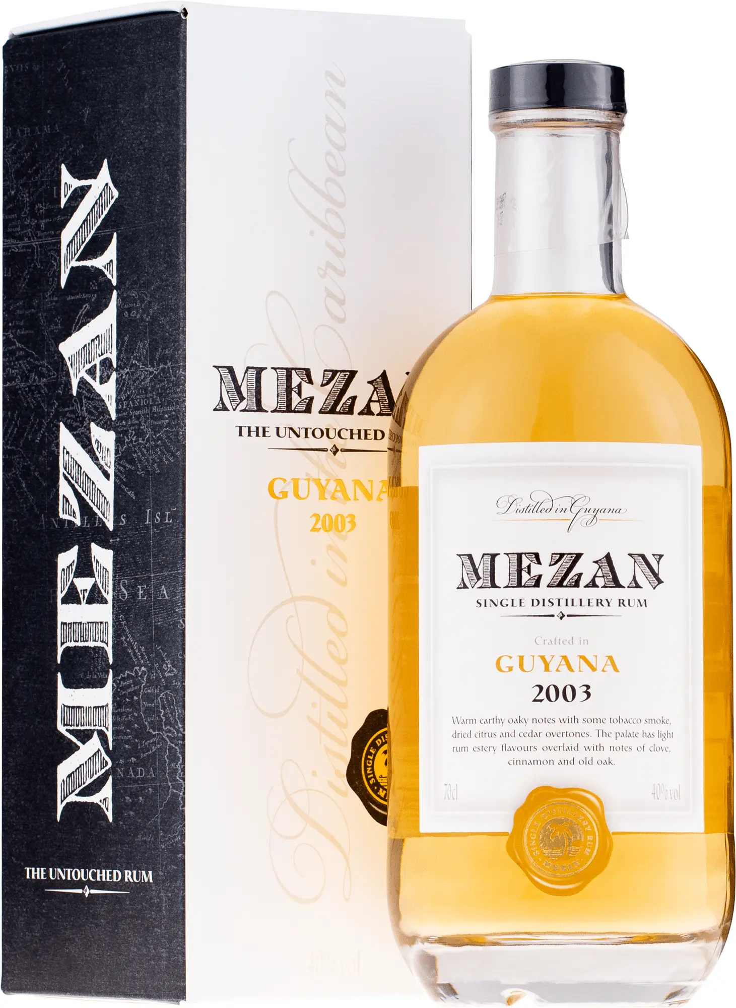 Mezan Single Distillery 2003 Diamond aged rum of Guyana by Pietro Ghilardi 40% 0,7l