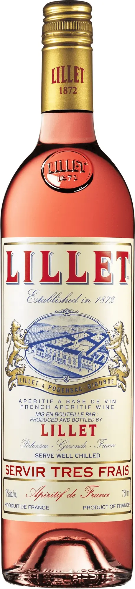 Lillet Rosé 17% 0,75 l (holá láhev)
