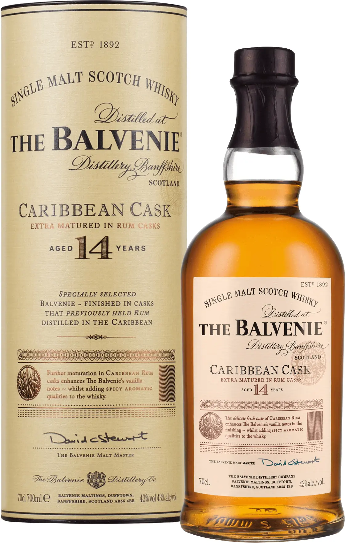 Balvenie 14 yo Old Carribean Cask 43 % 0,7 l