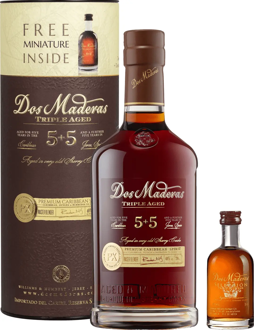 Dos Maderas PX 5+5 + Selección mini zdarma 40% 0,75l