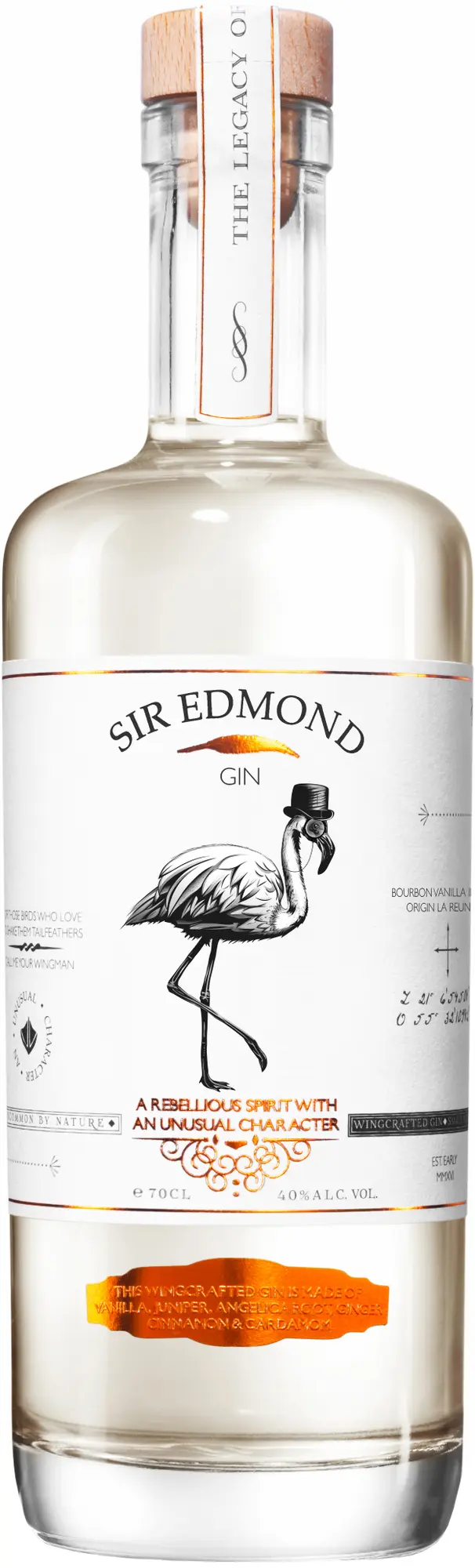 Sir Edmond Bourbon Vanilla Infused Gin 40% 0,7l