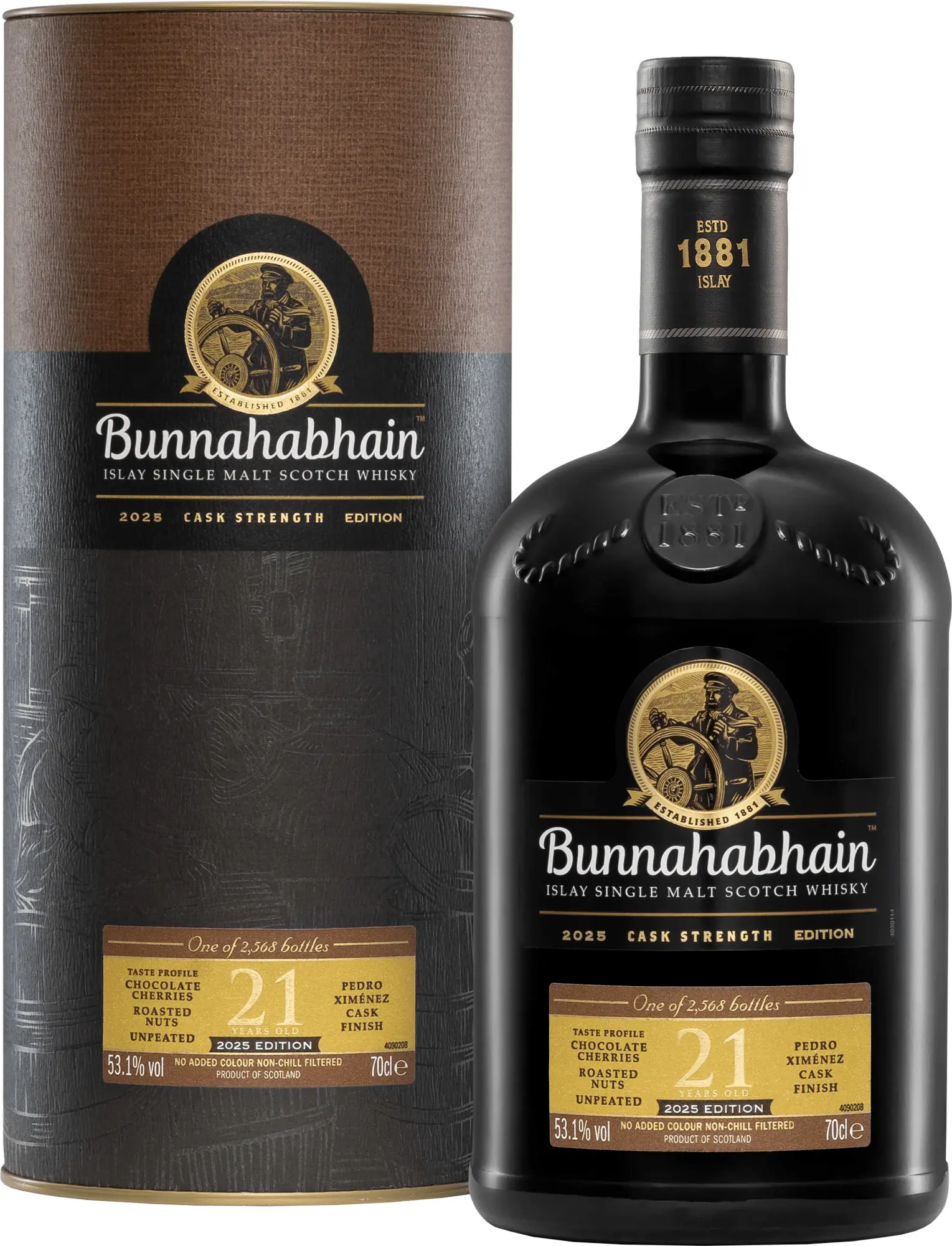 Bunnahabhain 21 letá Cask Strength 53,1% 0,7l