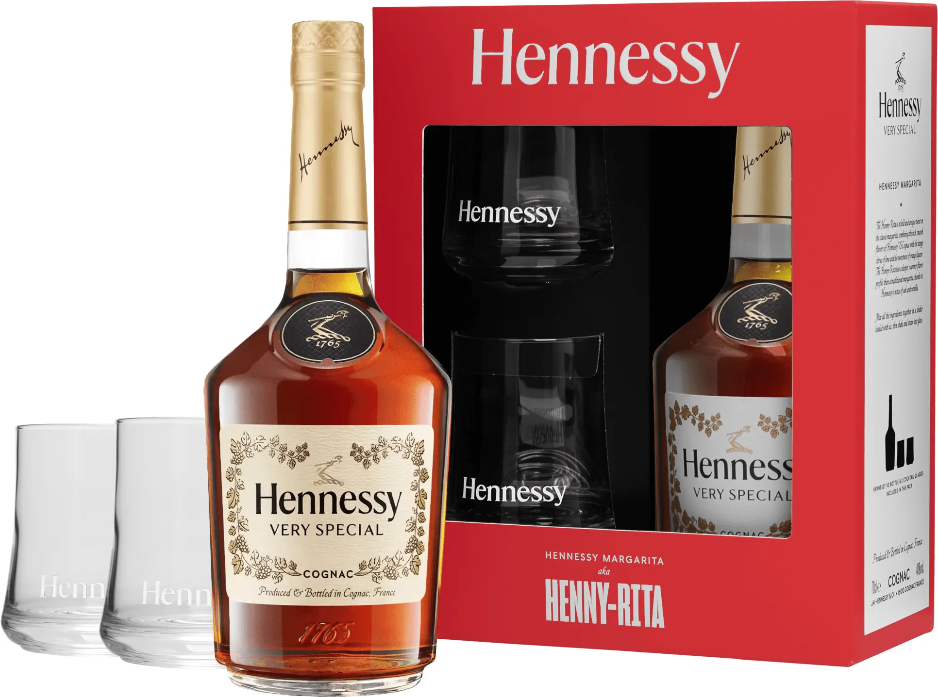 Hennessy VS a 2 sklenice 40% 0,7l