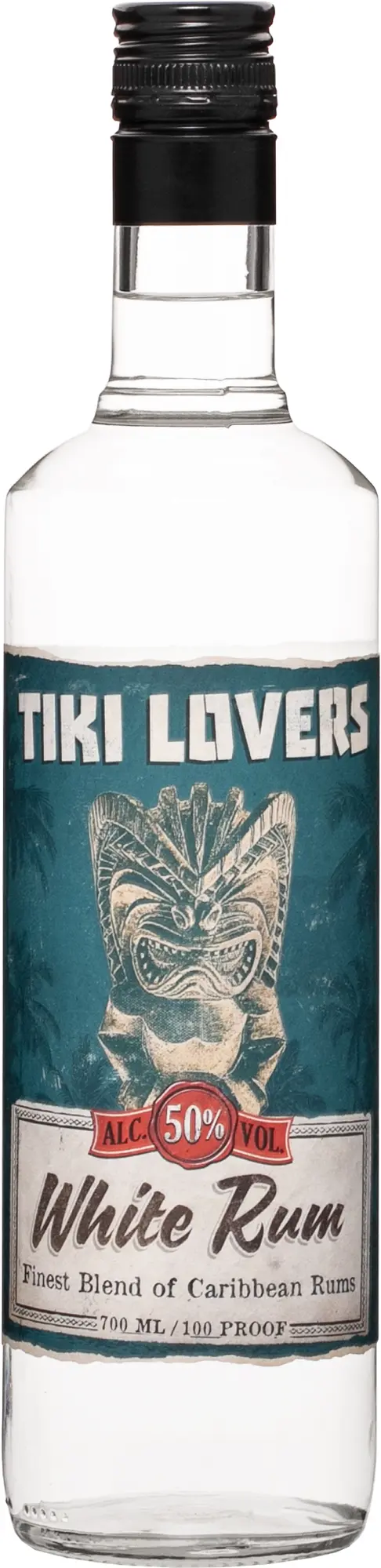 Tiki Lovers 100 Proof - White Jamaican strong rum 50% 0,7l