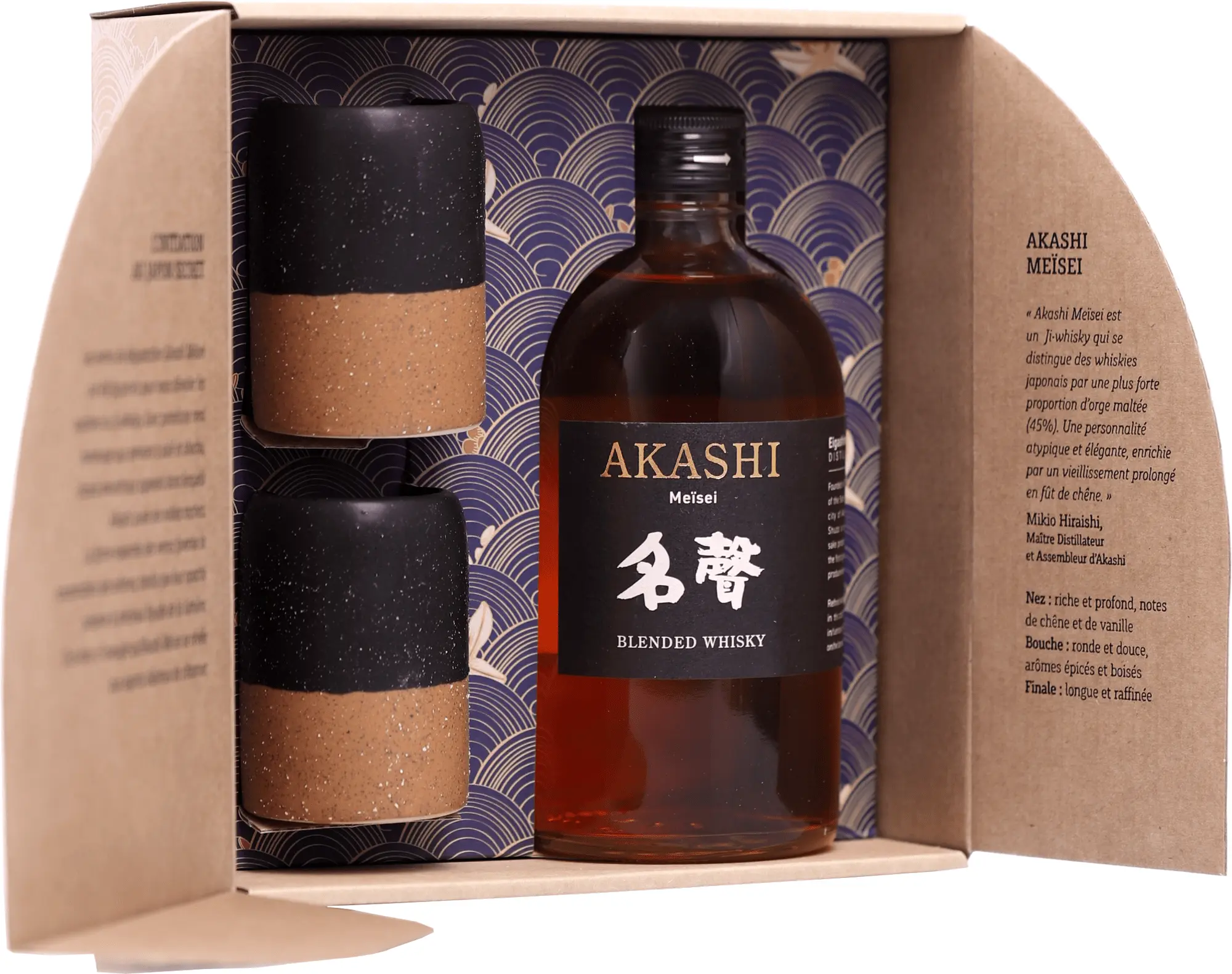 Akashi Meisei se 2 sklenicemi 40% 0,5l