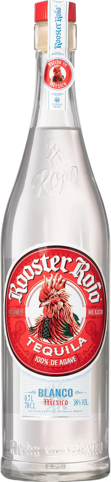 Rooster Rojo Blanco 38% 0,7