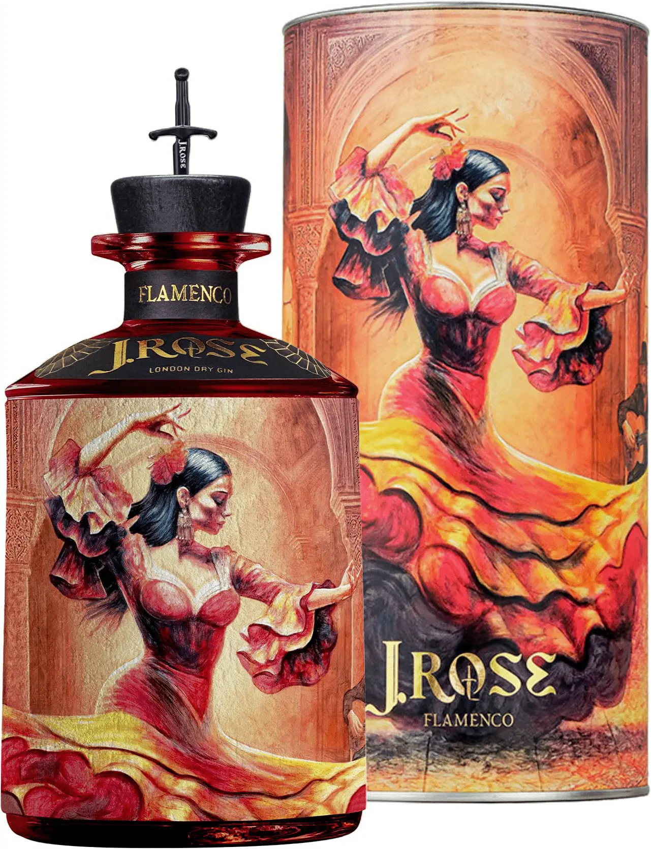 J.Rose Flamenco Gin v tube 43% 0,7l