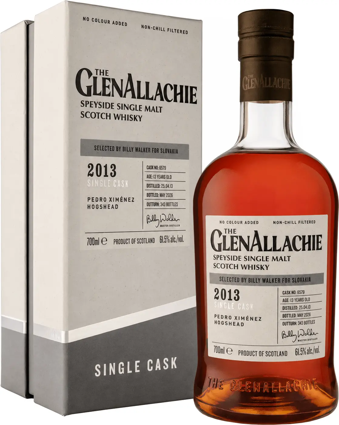 The GlenAllachie 13 letá Single Cask 2013 Selected by Billy Walker for Slovakia 61,5% 0,7l