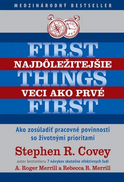 Najdôležitejšie veci ako prvé First things first - Stephen M. R. Covey