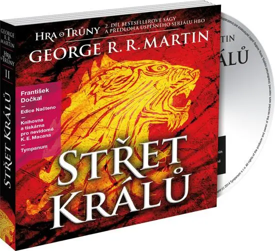 Střet králů - Píseň ledu a ohně 2 - 4 CDmp3 (Čte František Dočkal) - George Raymond Richard Martin