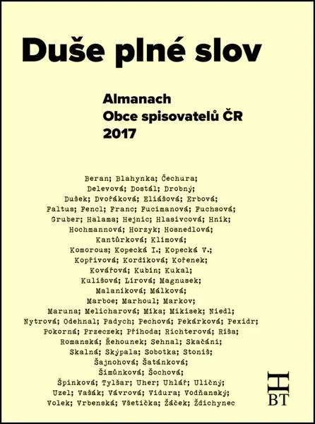 Duše plné slov - Almanach Obce spisovatelů ČR 2017