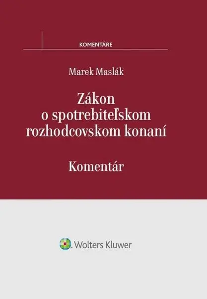 Zákon o spotrebiteľskom rozhodcovskom konaní -  Marek Maslák