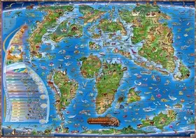 Dinosauři a prehistorický svět - Ilustrovaná mapa pro děti