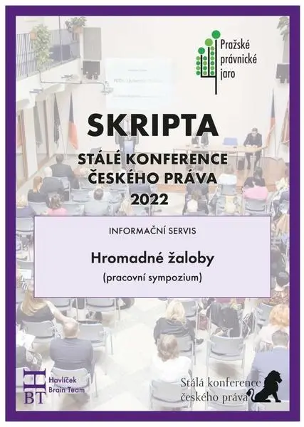 SRIPTA SKČP Hromadné žaloby (pracovní sympozium) - Daniela Kovářová