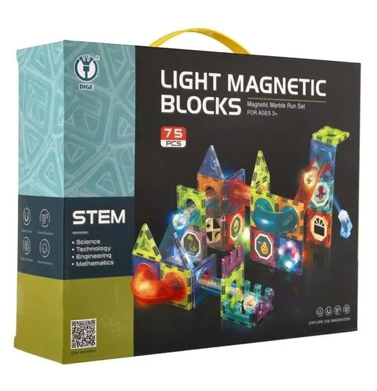 Teddies Kuličková dráha magnetická 75ks