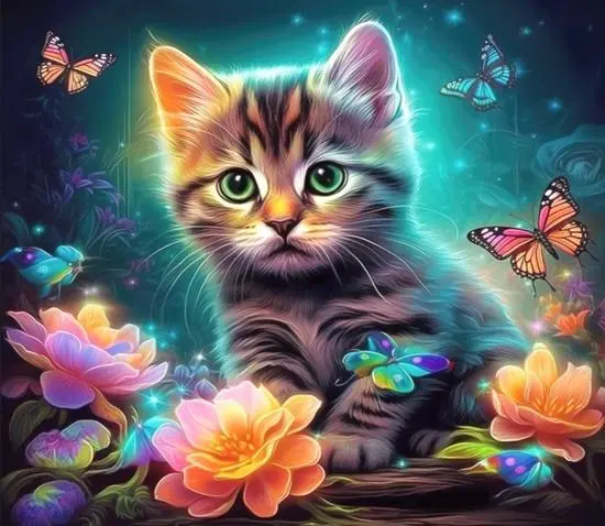Wooden puzzle Cute Kitten A4 - EPEE