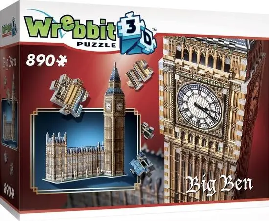 Wrebbit 3D: Big Ben - puzzle z kategorie 3D puzzle