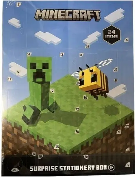 Minecraft adventní kalendář papírenský