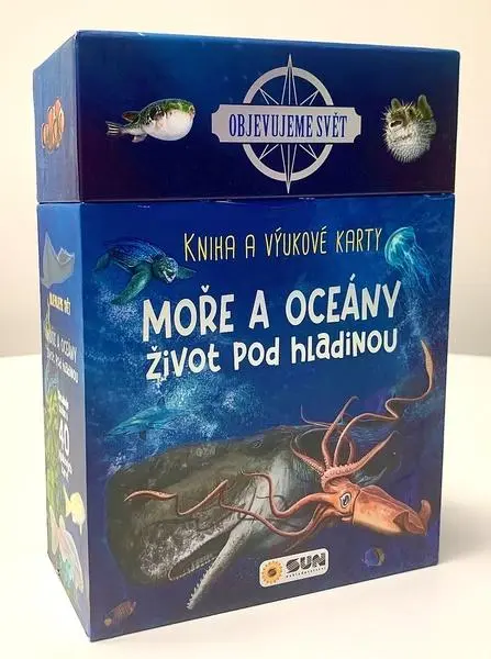 Moře a oceány - Objevujeme svět (Dárkový box - kniha + výukové karty)