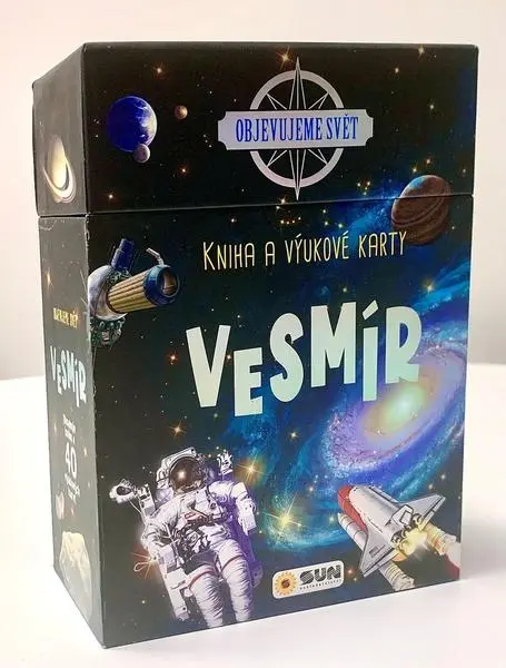 Kniha a výukové karty - Vesmír
