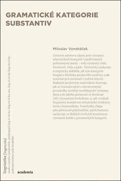 Gramatické kategorie substantiv