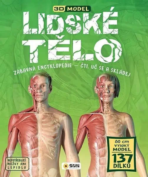 Lidské tělo - Zábavná encyklopedie - Čti, uč se a skládej (Dárkový box - kniha + model)