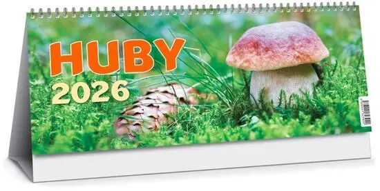 Huby 2026 - stolový kalendár