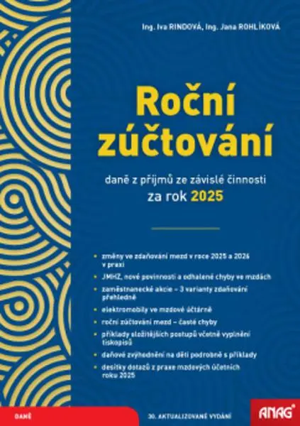 Roční zúčtování daně z příjmů ze závislé činnosti za rok 2025 - Iva Rindová