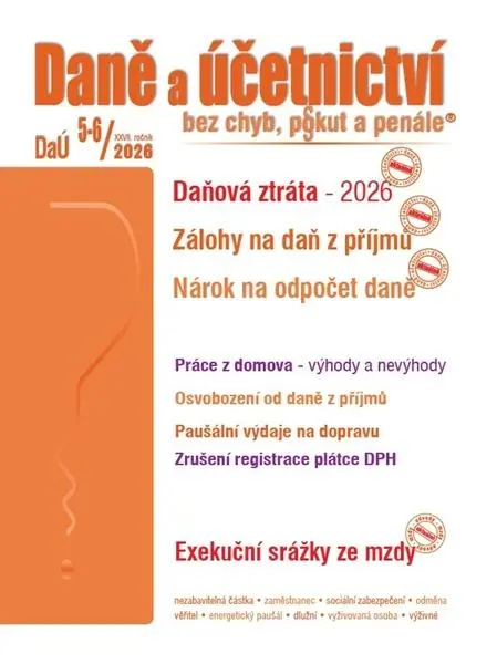 DaÚ 5-6/2026 Daně a účetnictví bez chyb, pokut a penále