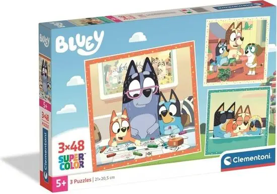 Clementoni - Puzzle 3x48 Bluey