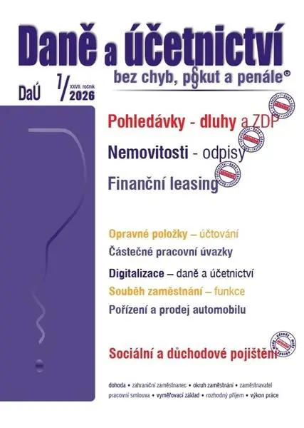 DaÚ 7/2026 Daně a účetnictví bez chyb, pokut a penále - Martin Děrgel