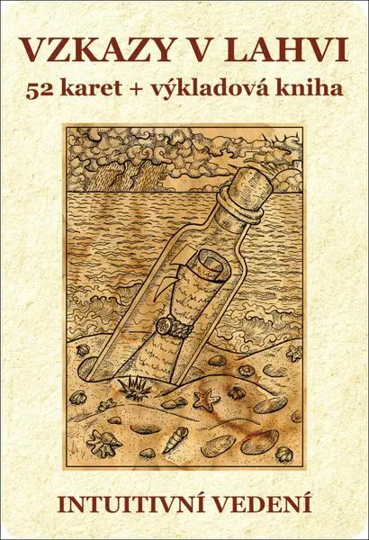 Vzkazy v lahvi - 52 karet + výkladová kniha - Veronika Kovářová