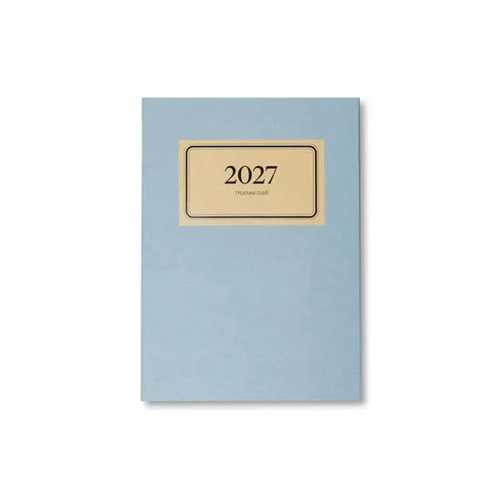 Diář 2027 týdenní RETRO, bílý
