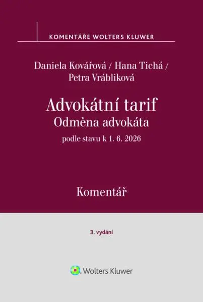 Advokátní tarif odměna advokáta Komentář