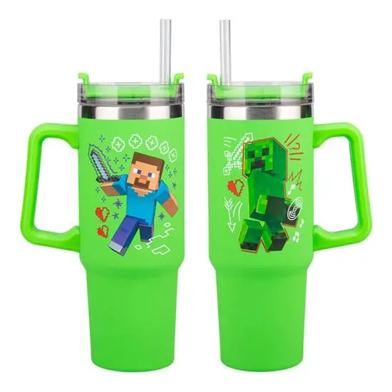 Minecraft Cestovní hrnek s brčkem 900 ml - Paladone