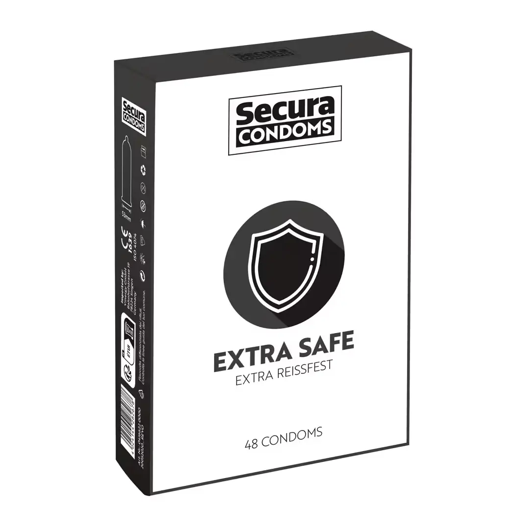 Secura Extra Safe 48 ks zesílené latexové kondomy