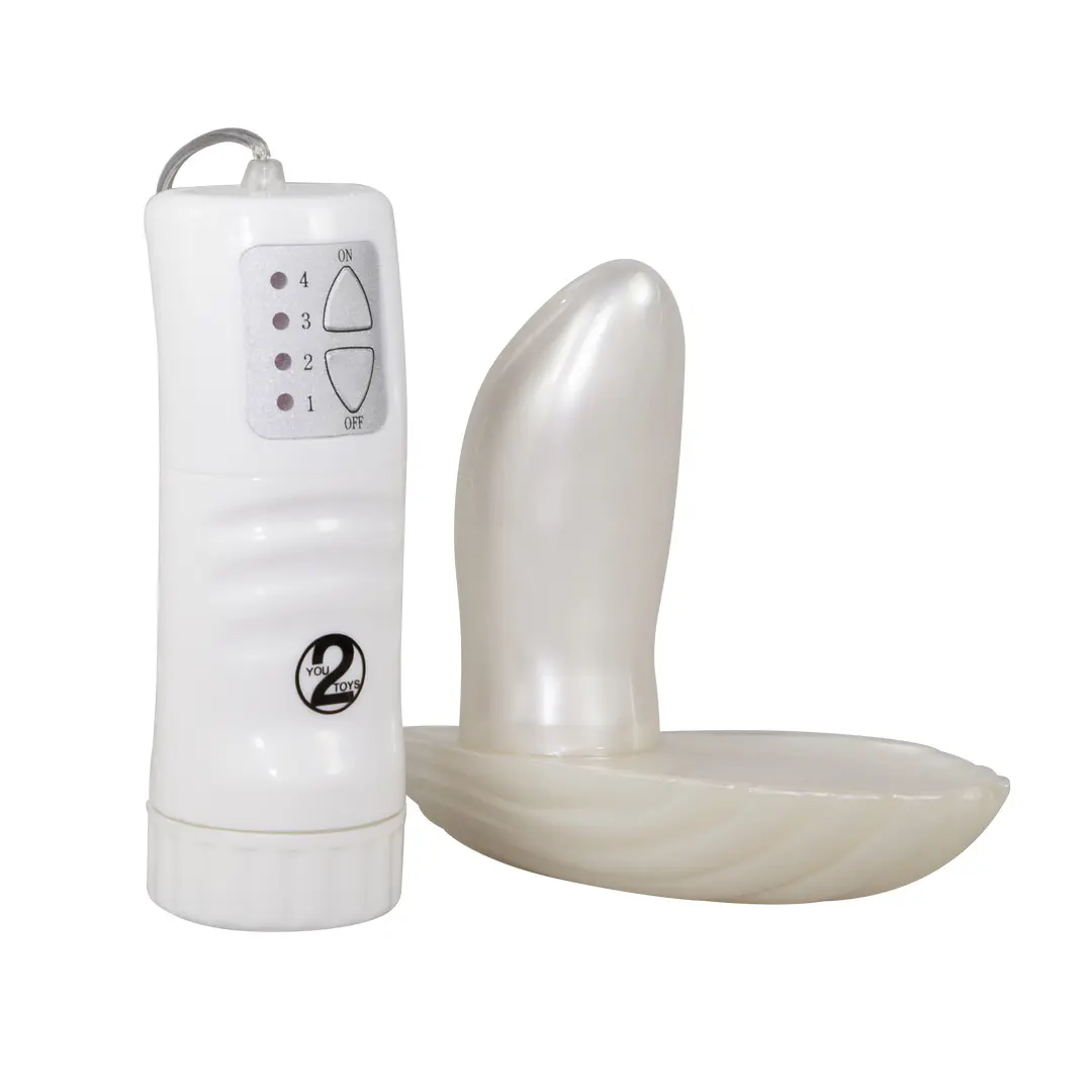 You2Toys - připínací vibrátor mušle - bílý