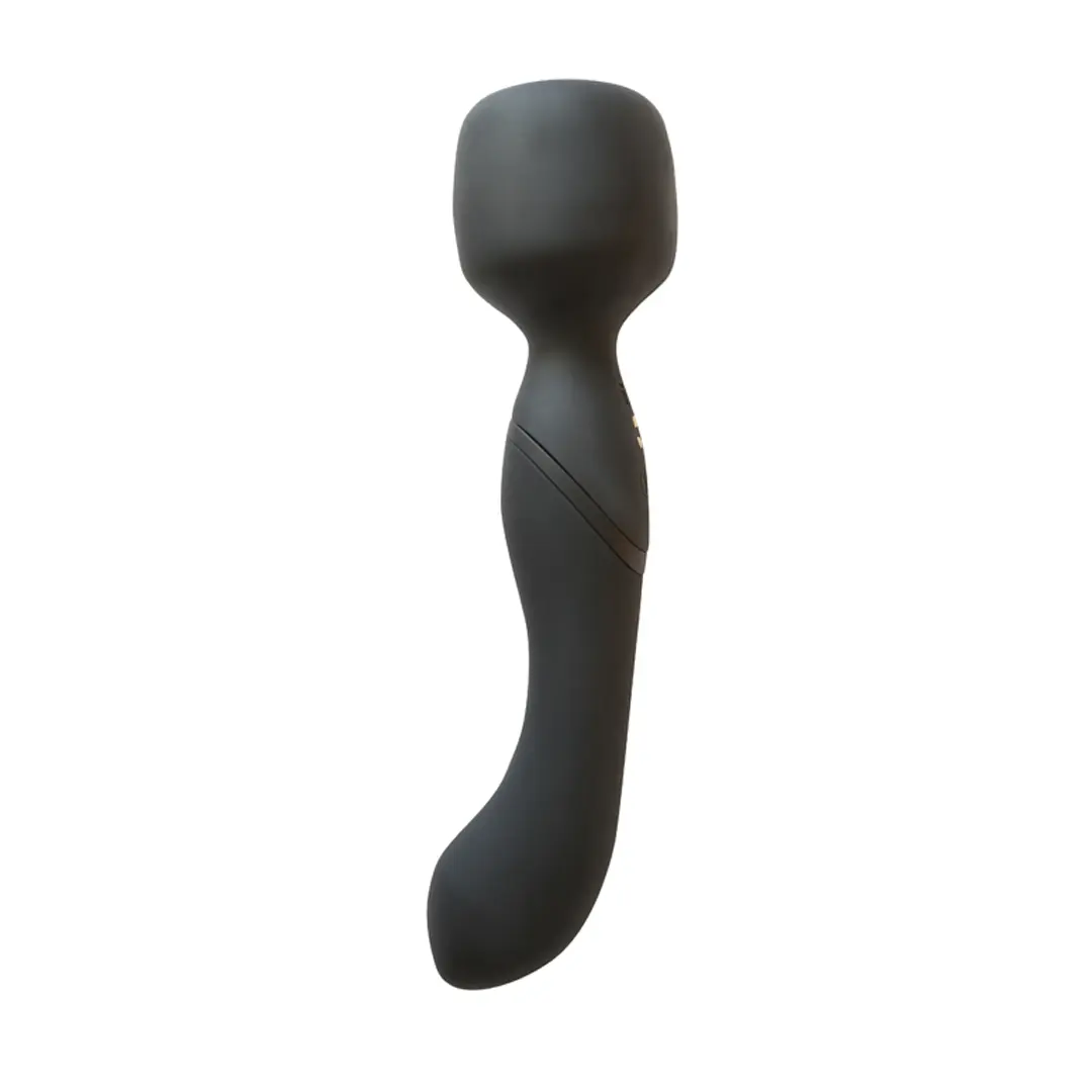 Lola Games Heating Wand oboustranná masážní hlavice s ohřevem | Černá