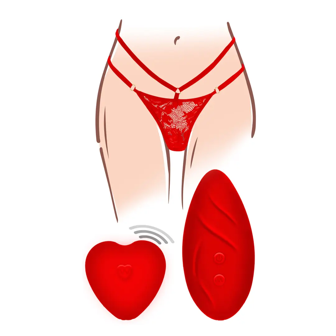 ToyJoy Divine Panty Vibe vibrační kalhotky | Červená